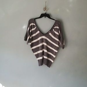 Wet seal grey white and silver sweater